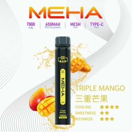 Meha Xbar 魅嗨小黑條 一次性電子煙 7000口|大容量持久型 台灣現貨供應 Meha Xbar 魅嗨小黑條 一次性電子煙 7000口|大容量持久型 台灣現貨供應